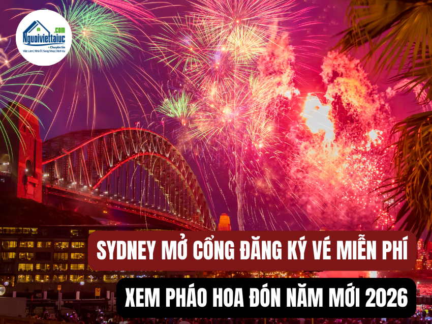 Sydney mở đăng ký vé miễn phí xem pháo hoa 2026