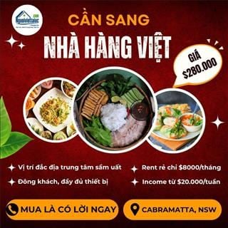 Sang lại nhà hàng Việt vùng Cabramatta, có lời ngay sau khi mua
